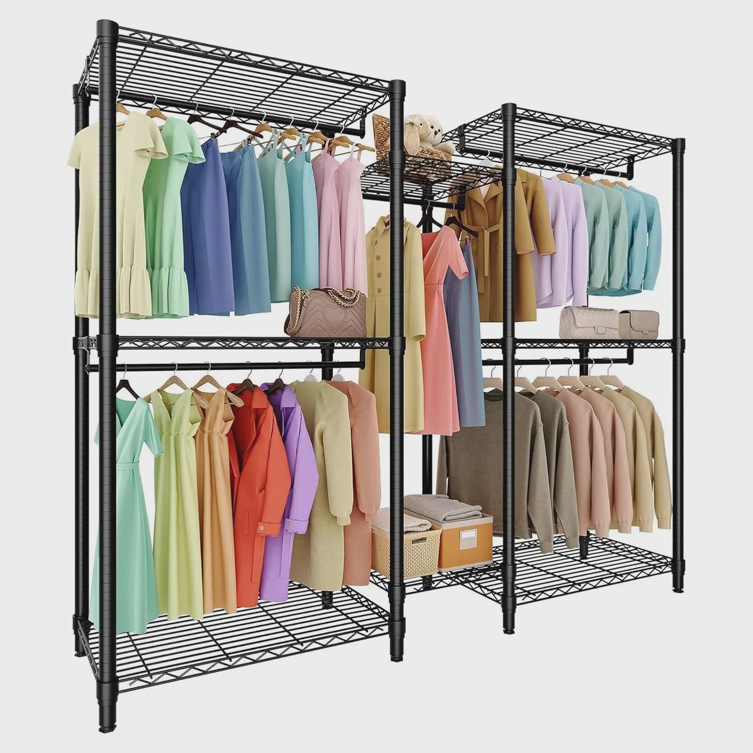 Robuuste Kledingrek & Garderobe Organizer - Verstelbaar en Modulair