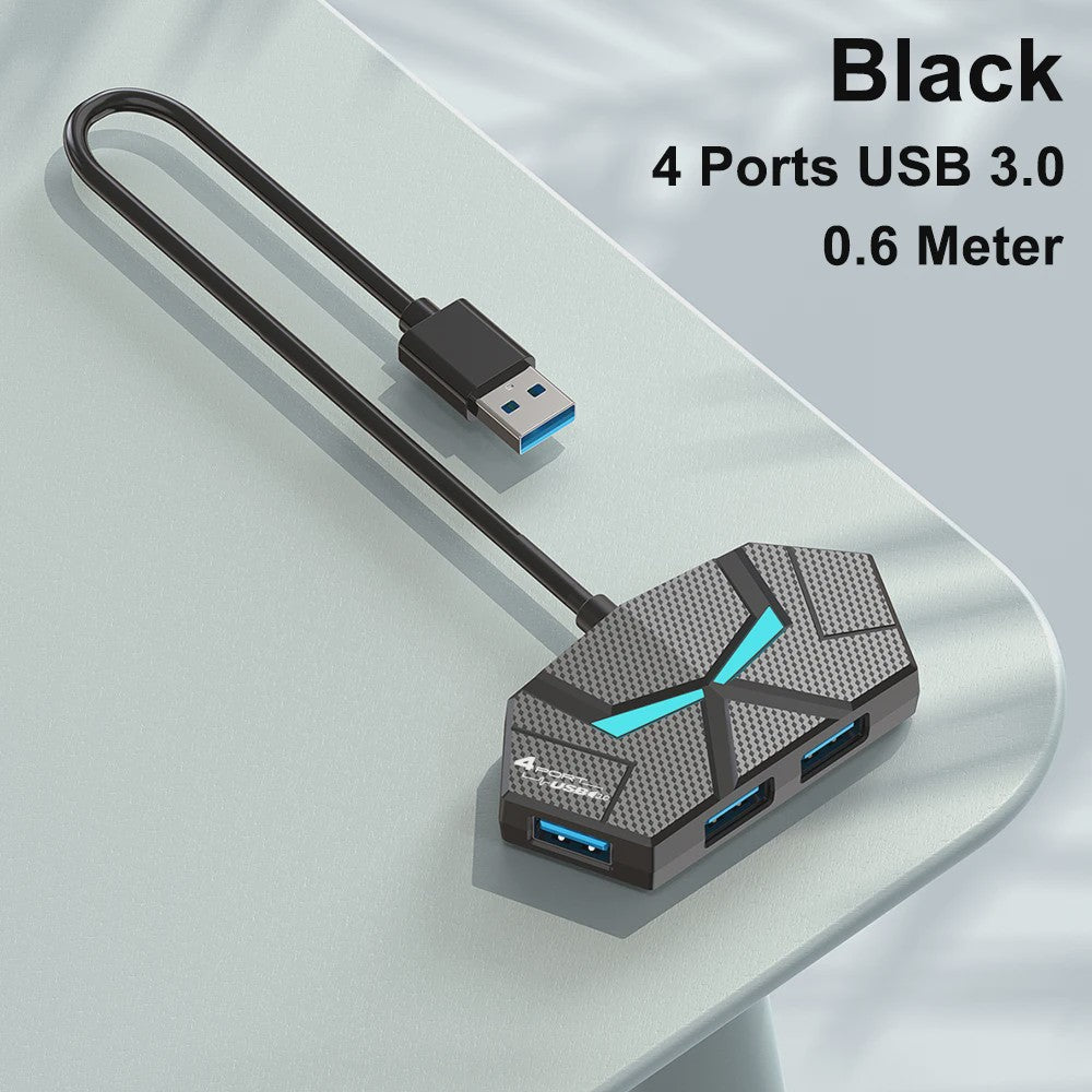 4/7 Poorts USB 3.0 Hub met Type-C Voeding - 5Gbps Docking Station voor Laptop & PC
