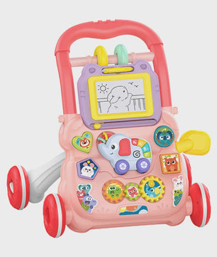 Multifunctionele Loopwagen met Muziek en Tekenbord voor Baby's (12M+)