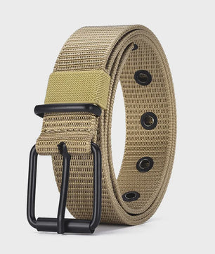 Stijlvolle Heren & Dames Canvas Riem met Pin Gesp - Duurzaam en Trendy voor Outdoor & Jeans
