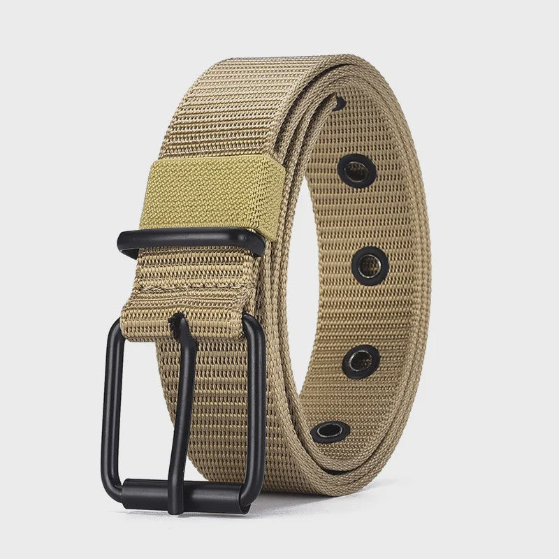 Stijlvolle Heren & Dames Canvas Riem met Pin Gesp - Duurzaam en Trendy voor Outdoor & Jeans