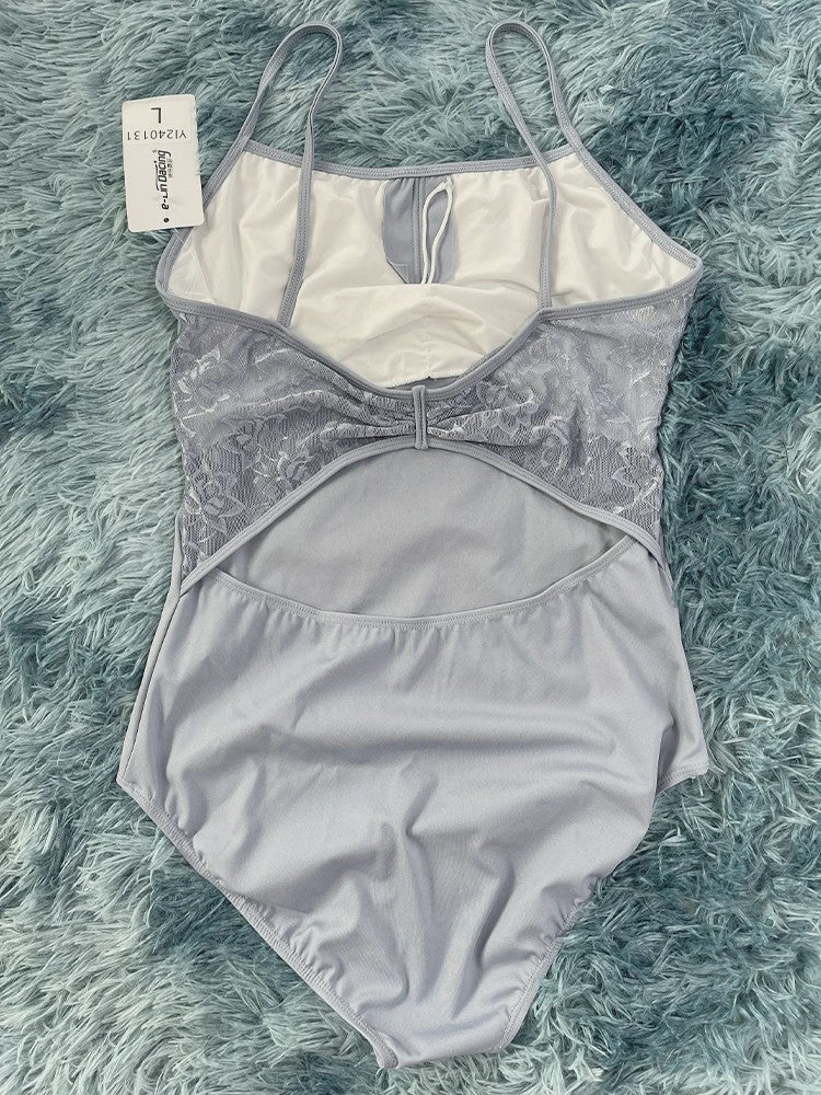 Elegante Ballet Leotard met Kant voor Dames - Perfect voor Dans en Yoga