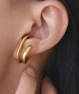 Trendy C-vormige Oorclip Oorbellen - Stijlvolle Earcuff voor Dagelijks Gebruik