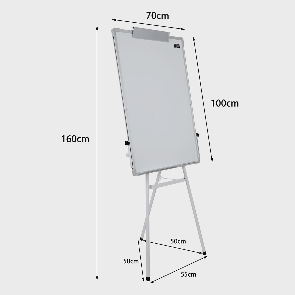 Magnetisch Whiteboard 70x100 cm met Verstelbare Tripod Standaard