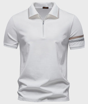 Lichtgewicht Heren Poloshirt met Halve Rits - Ademend en Zomerse Stijl