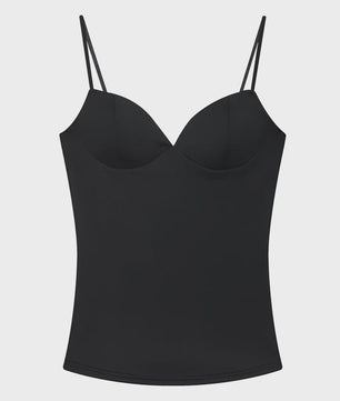 Dames Crop Top Corset Camisole Bruin - Mouwloos, Bodycon & Backless