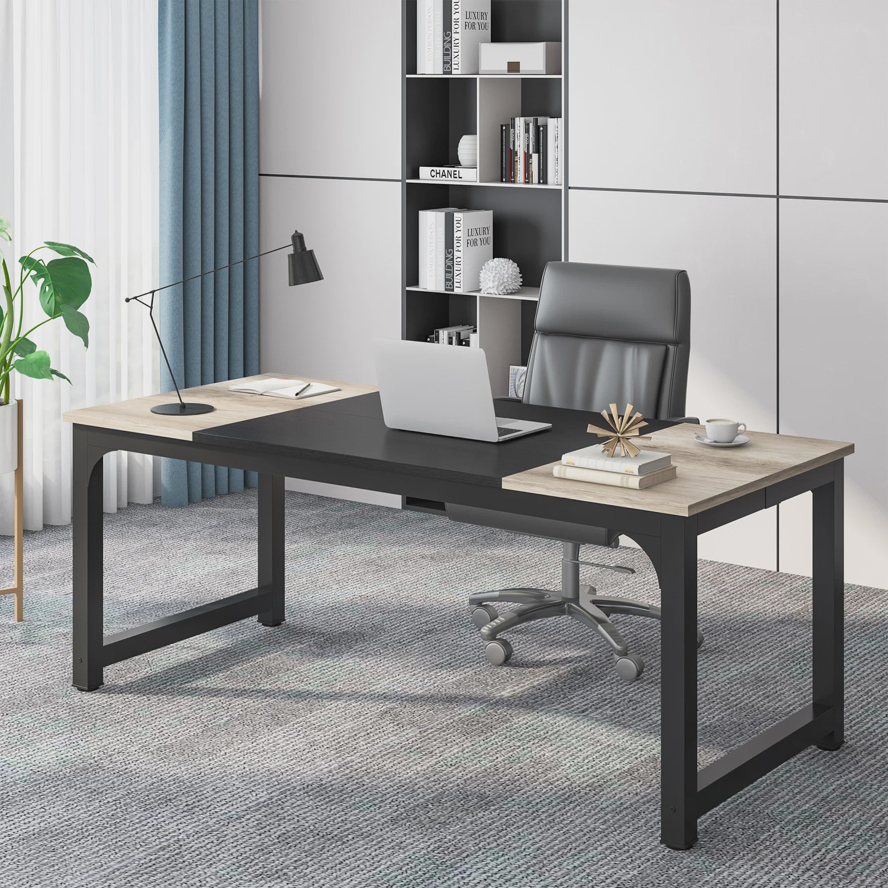 Moderne Bureau Tafel voor Thuiswerk of Kantoor - Ruim Werkstation