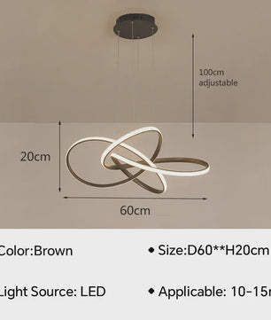 Moderne LED Hanglamp - Stijlvolle Verlichting voor Woonkamer, Eetkamer & Slaapkamer