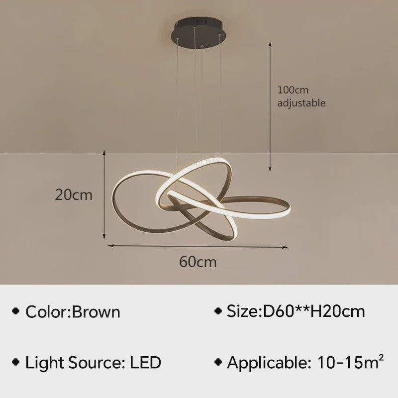 Moderne LED Hanglamp - Stijlvolle Verlichting voor Woonkamer, Eetkamer & Slaapkamer