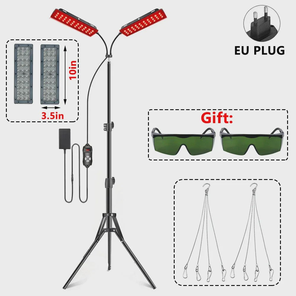 Professionele Roodlichttherapie Lamp 660nm & 850nm voor Huidverzorging en Pijnverlichting