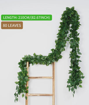 Kunstige Klimop Slang 2.1M - Groene Nep Plant voor Decoratie, Bruiloft & Feest