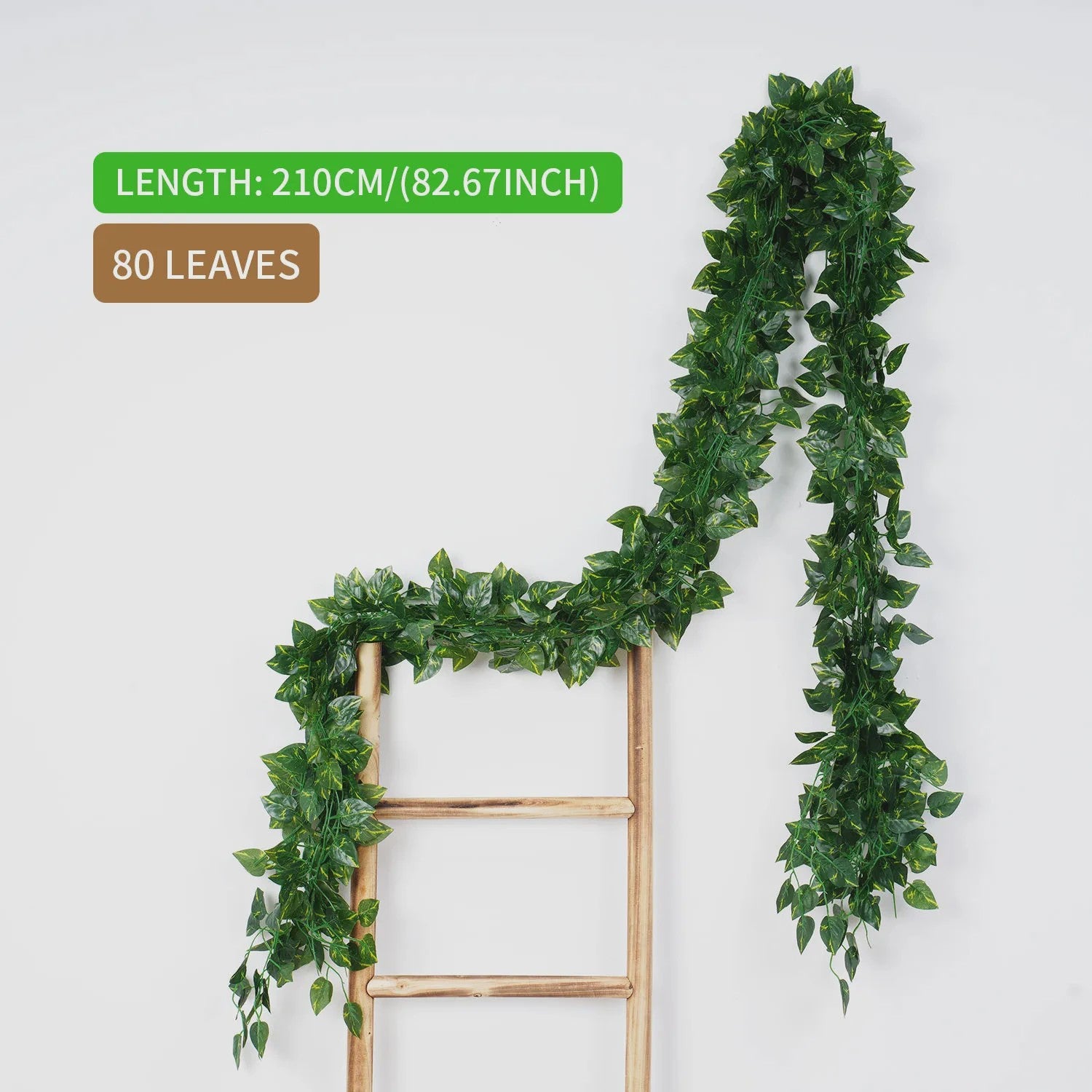 Kunstige Klimop Slang 2.1M - Groene Nep Plant voor Decoratie, Bruiloft & Feest