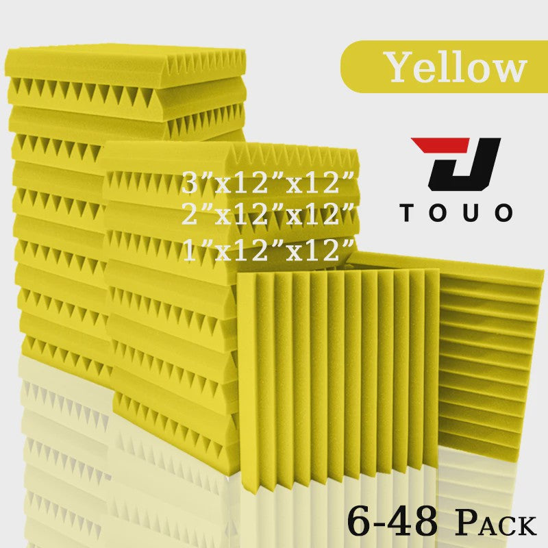 TOUO Akoestisch Schuim Panelen - Geluidsisolatie & Absorptie voor Studio, KTV, Kantoor (6-24 Stuks)