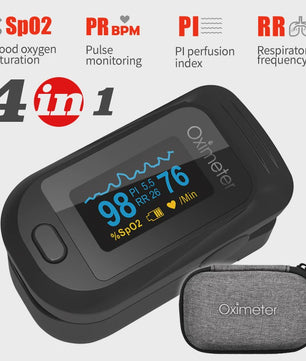 Vinger Pulse Oximeter met OLED Display - Meet Zuurstofsaturatie & Hartslag