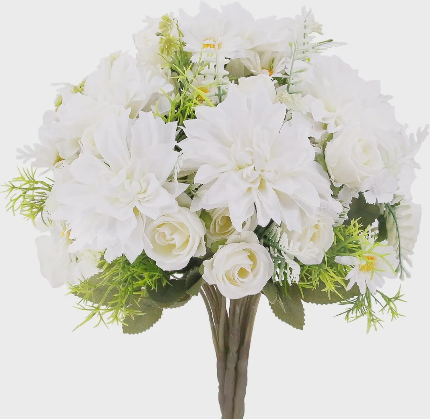 Kunstboeket Rozen, Dahlia's & Hydrangea's - Decoratie voor Huis, Bruiloft & Tuin