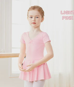 Schattige Ballet Leotard Jurk met Tutu voor Meisjes - Kortmouw Danskleding