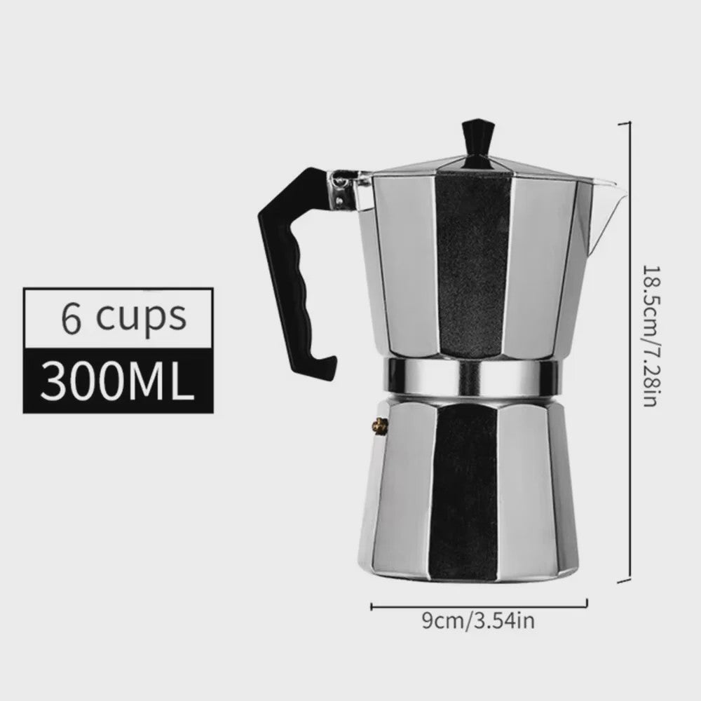 Klassieke Aluminium Moka Pot Espressomaker - Cubaanse Koffie voor Thuis & Camping