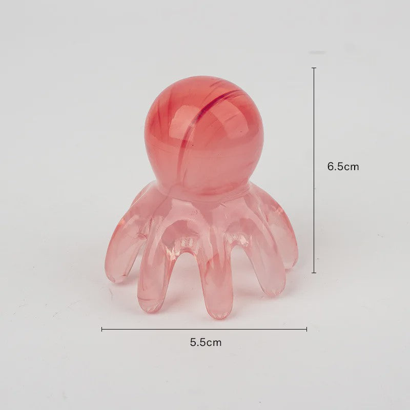 Octopus Hoofdmassager - Ontspannende Hoofdhuidmassage & Acupressuur Tool