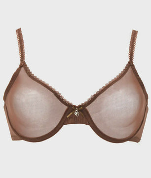 Luxe Kanten Lingerie Set: Transparante BH met Grote Cup en Bijpassende Slip