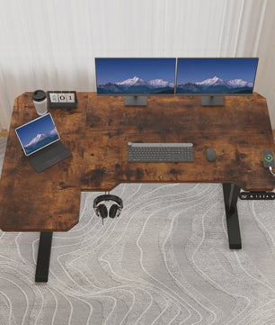 Elektrisch In Hoogte Verstelbaar L-Bureau 150cm - Sta-Buro met Geheugenfunctie en USB-C