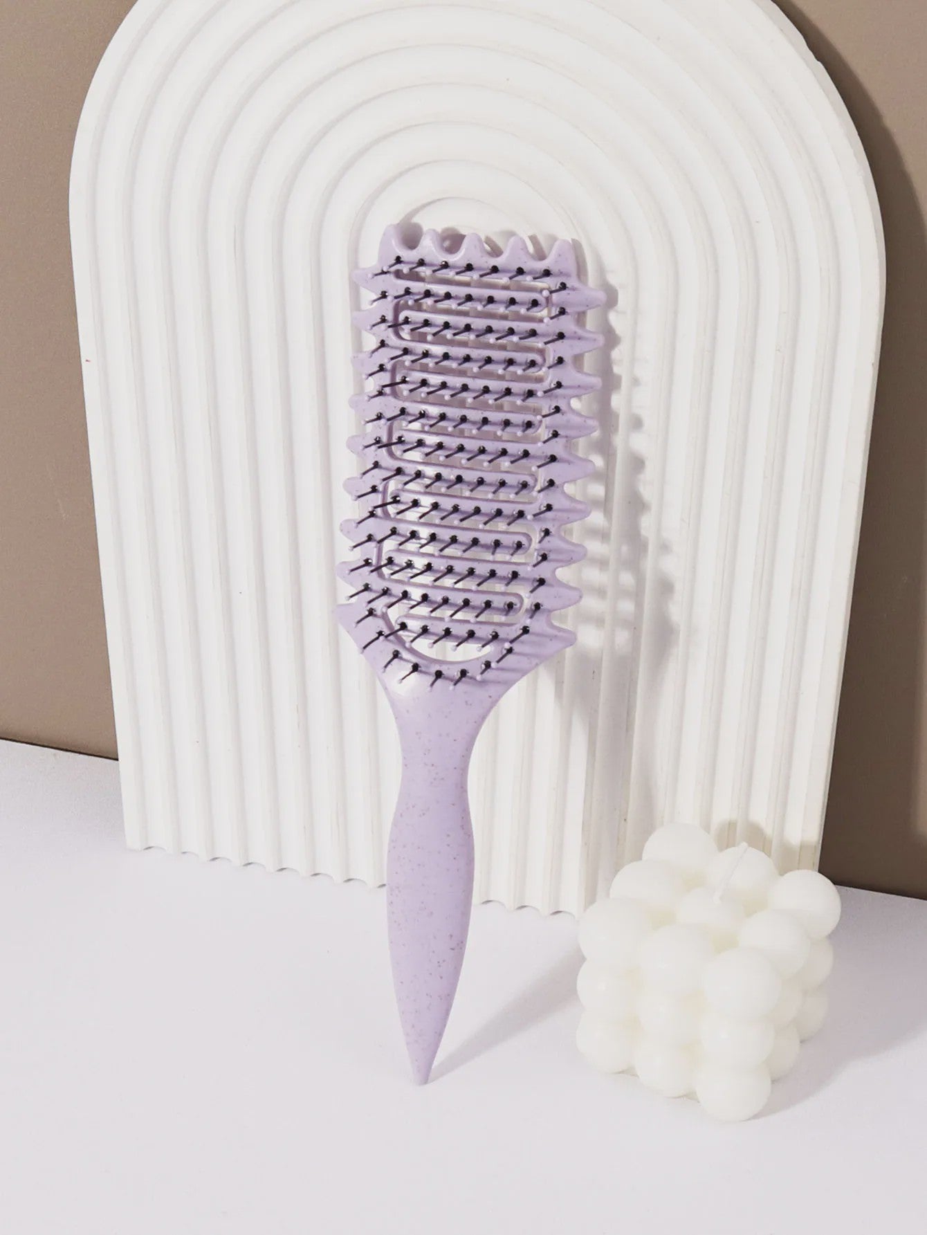 Ventilerende Stylingborstel met Massage-effect - Comfortabele Grip voor Natuurlijk Haar & Pruiken