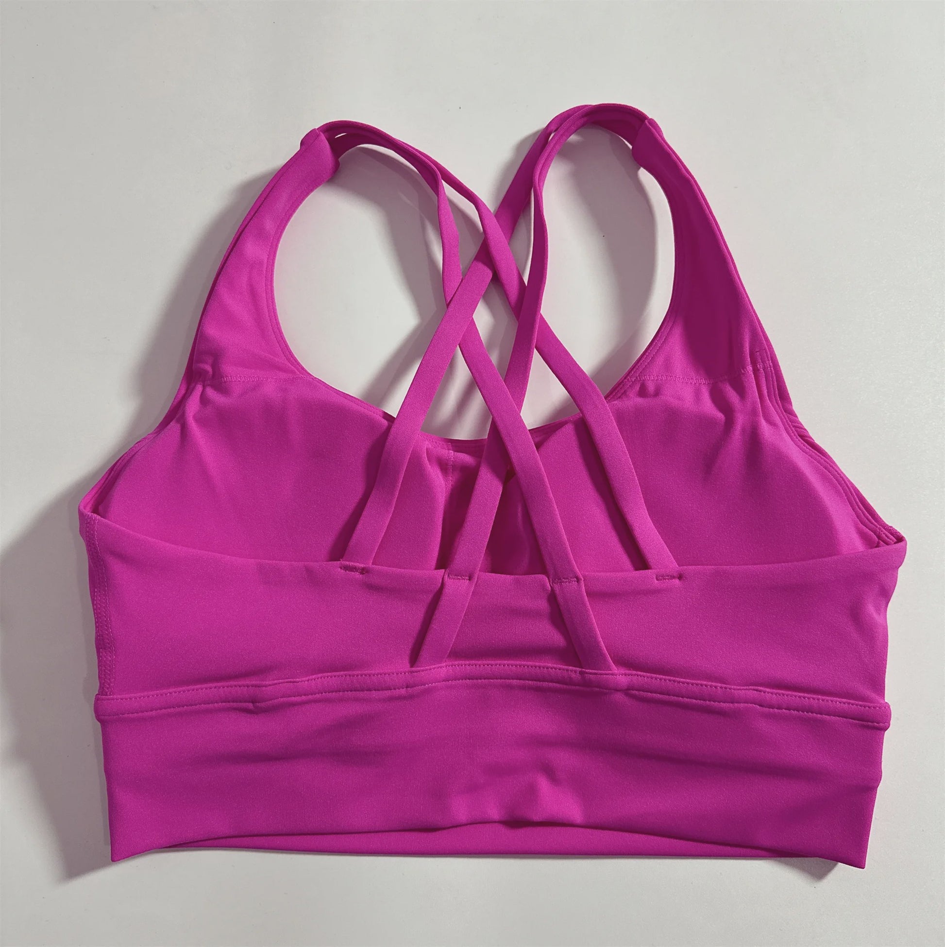 Comfortabele Sports BH met Push-Up Effect en Kruisbanden - Hoge Ondersteuning voor Yoga & Fitness