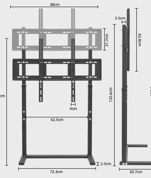 Verstelbare TV Standaard (32-85 inch) - Geen Boren Nodig