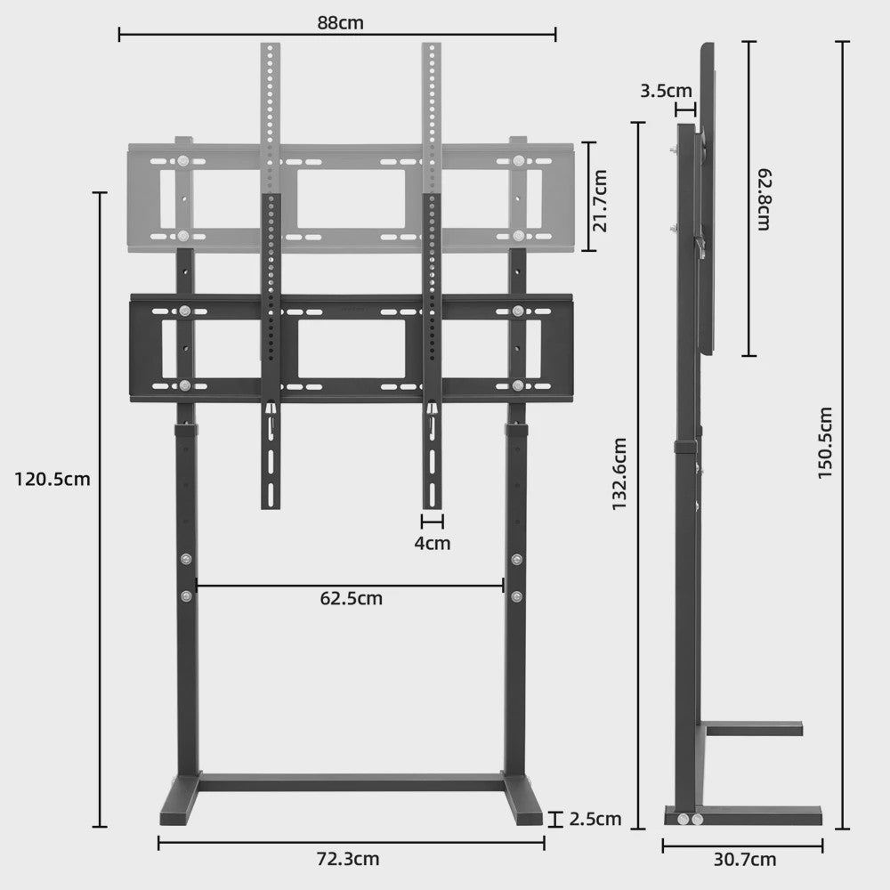 Verstelbare TV Standaard (32-85 inch) - Geen Boren Nodig