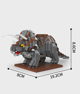 Dinosaurus Bouwstenen Speelgoed - Stegosaurus & T-Rex Micro Mini Blokken