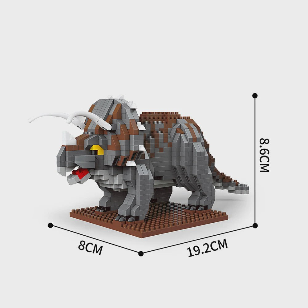 Dinosaurus Bouwstenen Speelgoed - Stegosaurus & T-Rex Micro Mini Blokken