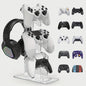 Universele 3-laags Controller & Headset Houder - Zwart, Wit, Transparant