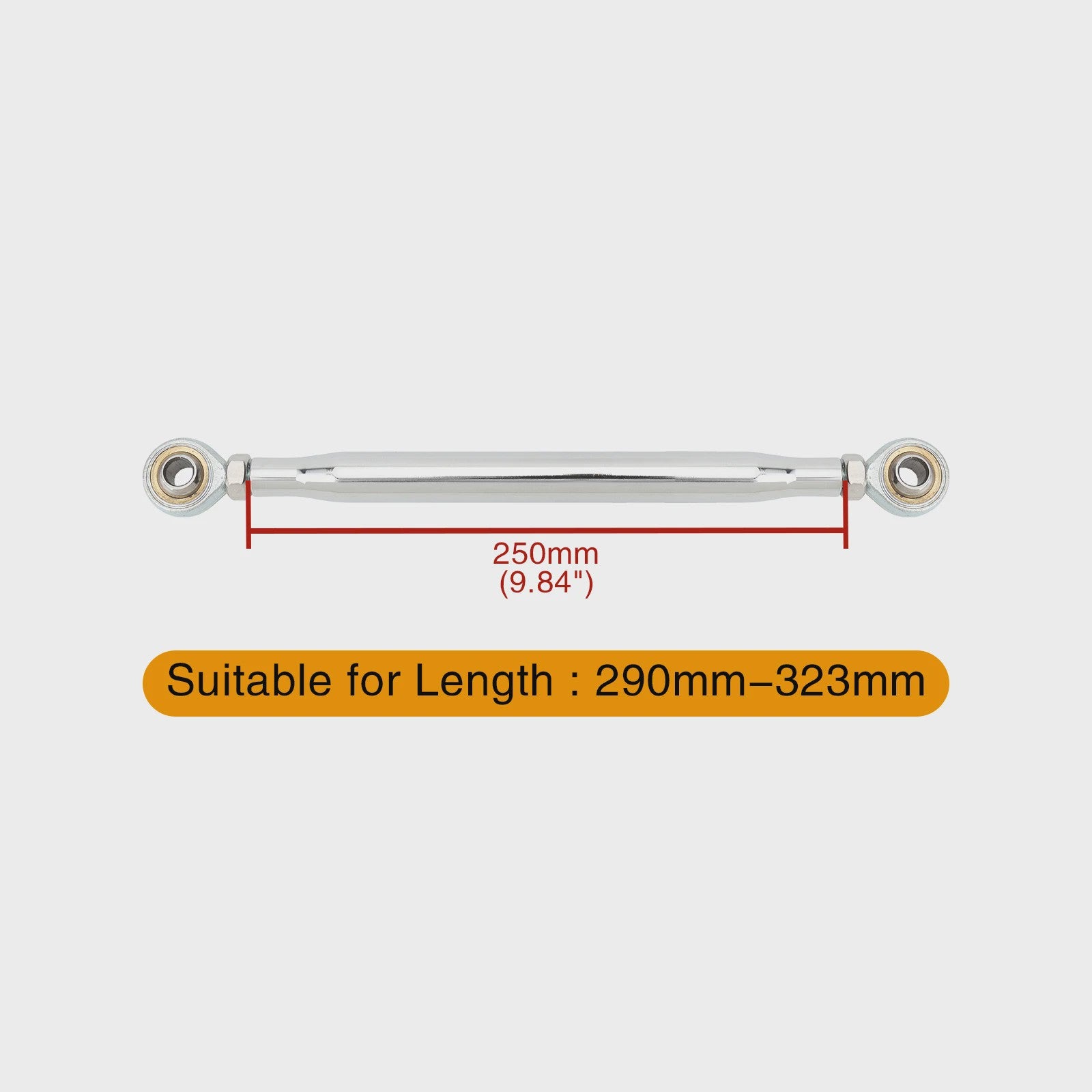 Universele Motor Schakelstang Linkage - 50mm tot 370mm - Verstelbaar