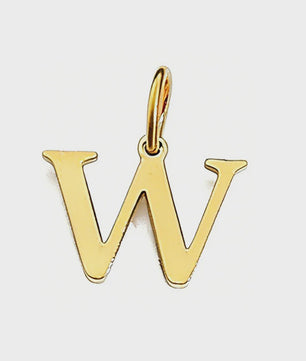 Gouden Initiaal Bedel - Roestvrij Staal - DIY Ketting Bedeltje A-Z