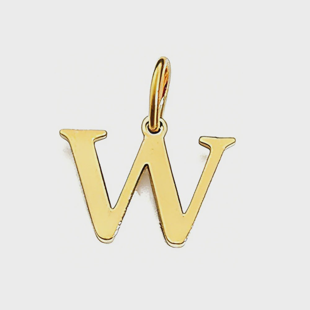 Gouden Initiaal Bedel - Roestvrij Staal - DIY Ketting Bedeltje A-Z