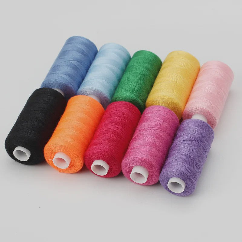 10 Rollen Polyester Naaigaren 402 - 400 Yards - Voor Hand & Machine