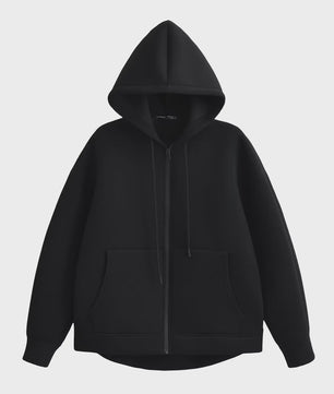 Casual Dames Hoodie met Rits, Capuchon en Grote Zakken - Comfortabele Lange Mouwen Jas