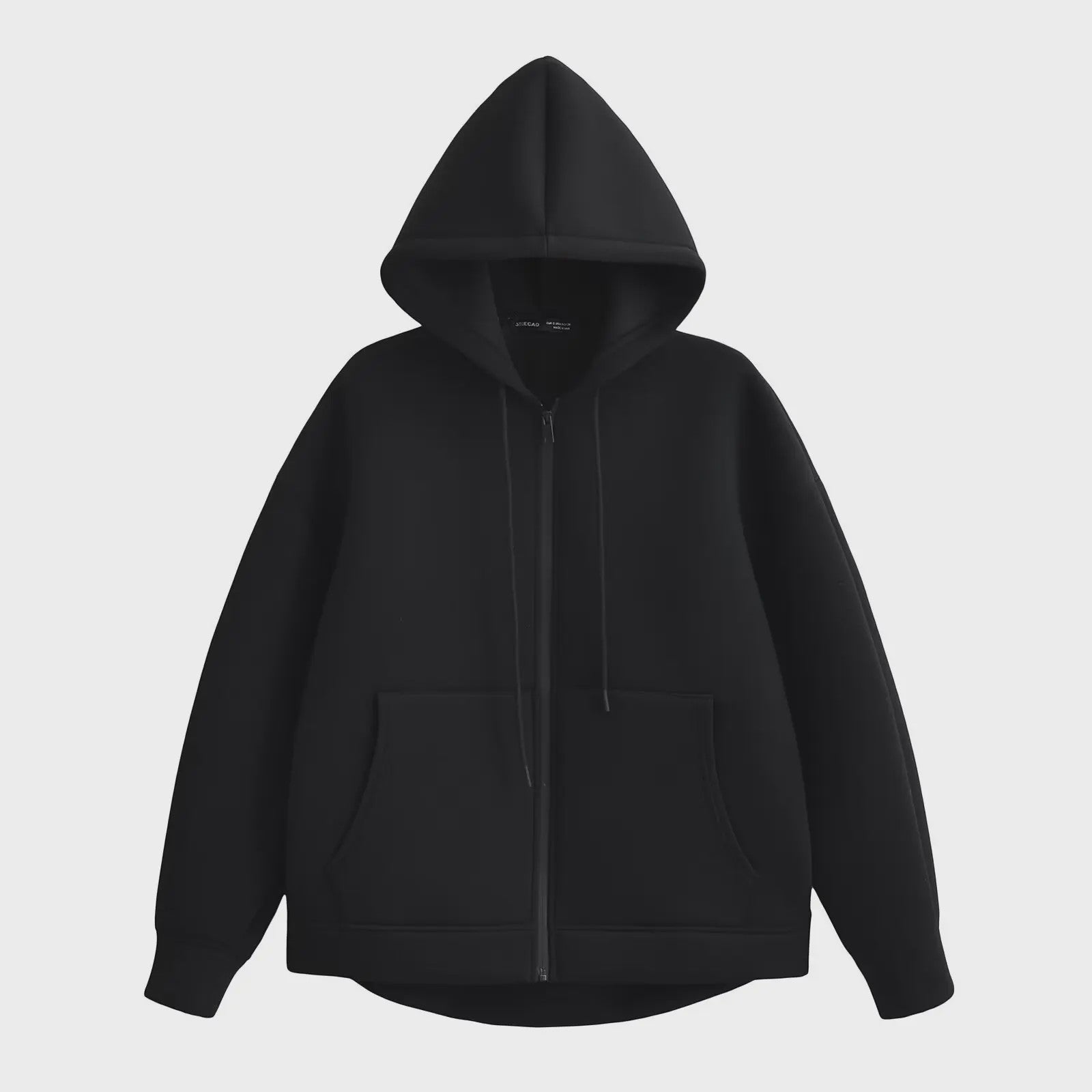 Casual Dames Hoodie met Rits, Capuchon en Grote Zakken - Comfortabele Lange Mouwen Jas
