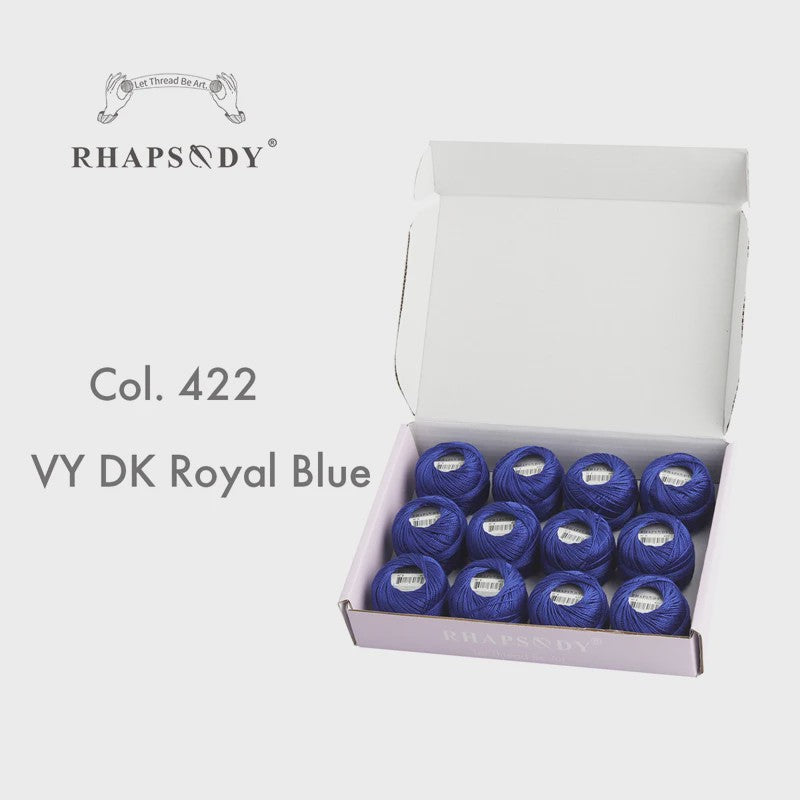 Rhapsody Pearl Cotton Garen Set - Maat 8 - 12 Bollen voor Haken, Borduren & Knutselen