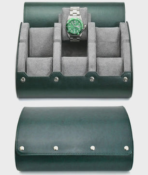 Luxe PU Lederen Horloge Reiskoffer met 6 Vakken - Organiseer en Bescherm uw Horloges