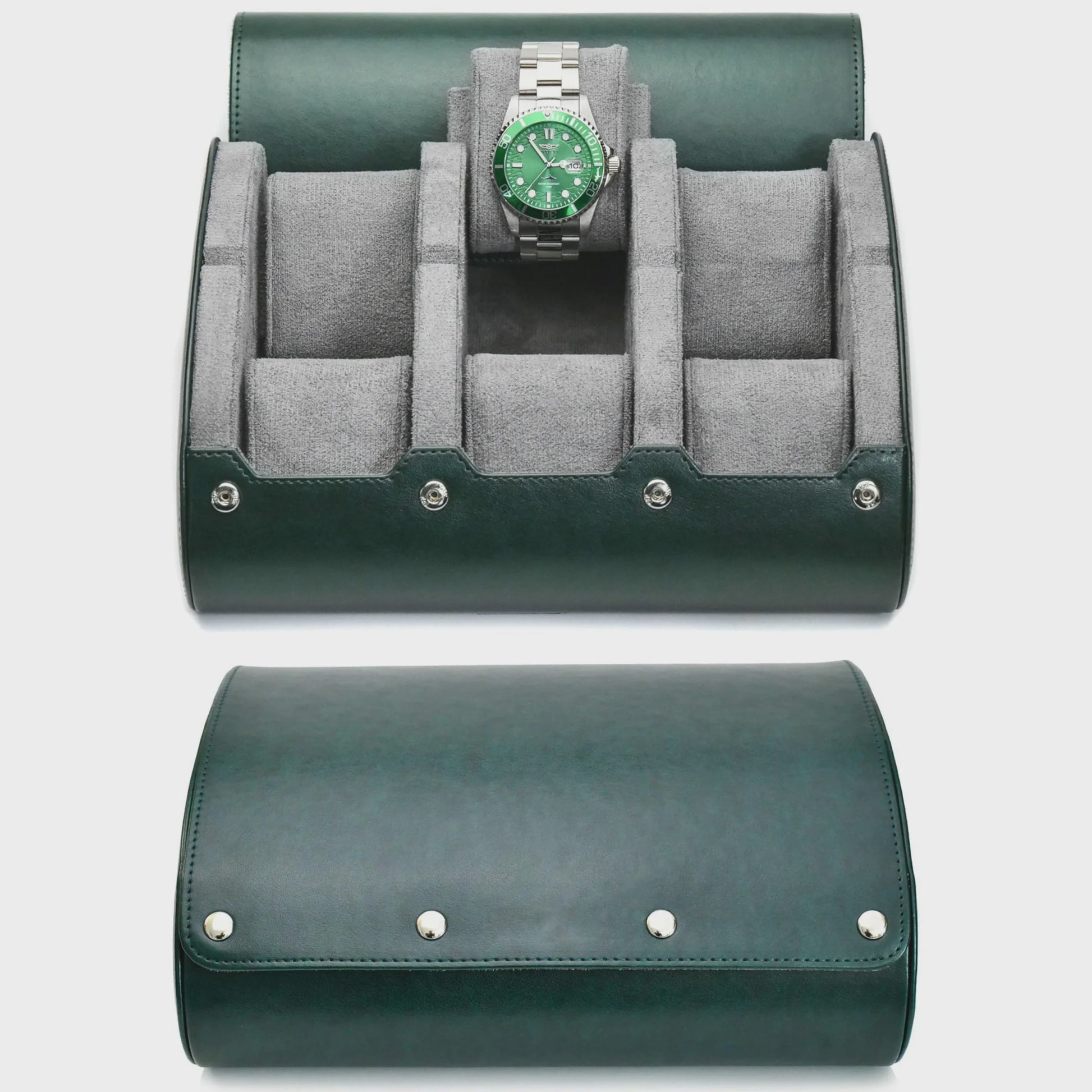 Luxe PU Lederen Horloge Reiskoffer met 6 Vakken - Organiseer en Bescherm uw Horloges