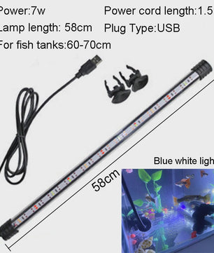 Waterdichte LED Aquarium Verlichting - USB Aangedreven, Plantengroei Lamp (18-58cm)
