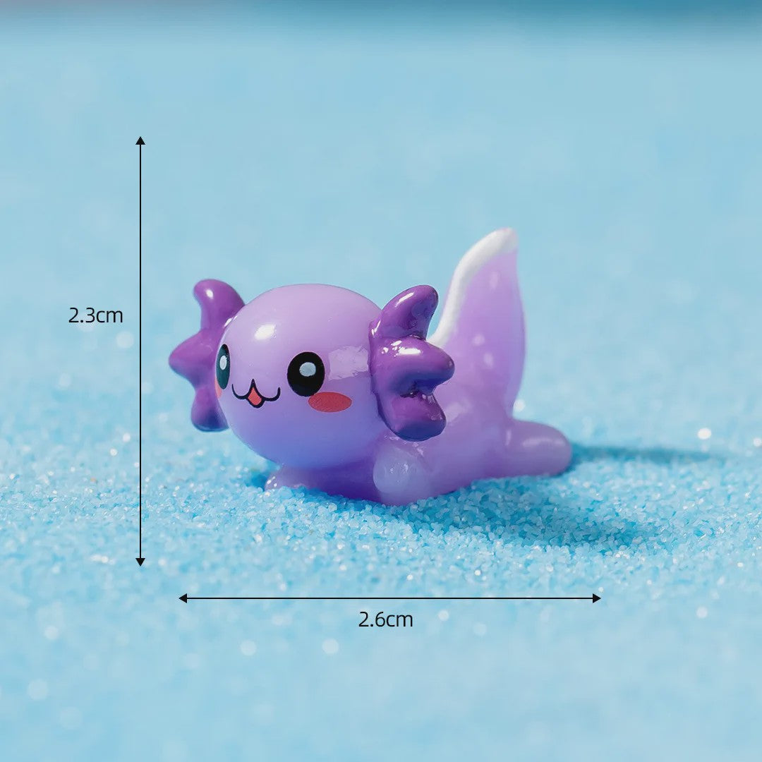 35x Schattige Axolotl Miniatuur Ornamenten - Perfect voor Aquarium & Sprookjes Tuin Decoratie