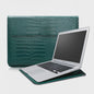 Luxe Croco Leren Laptop Sleeve & Stand voor MacBook Air/Pro 13-16 Inch