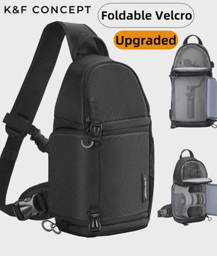 K&F CONCEPT 10L Waterdichte Camera Sling Backpack - Fotografie Rugzak voor DSLR/Mirrorless