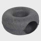 Ronde Katten Tunnel Nest - Comfortabel Vilt Bed en Speelhuisje