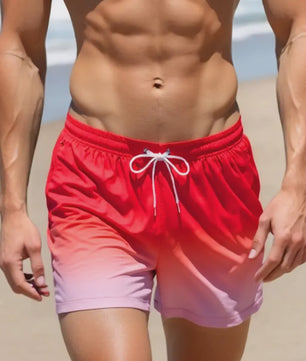 Heren Sneldrogende Zwemshorts met Trekkoord en Zakken - Perfect voor Strand en Zomeractiviteiten