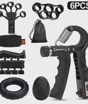 Complete Handtrainer Set: 5-60kg Verstelbare Hand Gripper, Vingerstrekker & Polstrainer