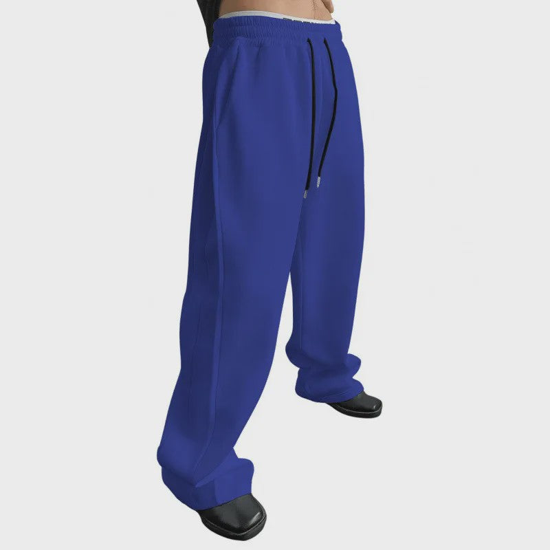 Herfst/Winter Heren Broek - Losse Pasvorm, Elastische Tailleband & Zakken