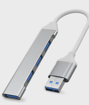 USB C Hub 3.0 met 4 Poorten (1x USB 3.0, 3x USB 2.0) & OTG Functie - Aluminium Adapter voor Laptop & PC