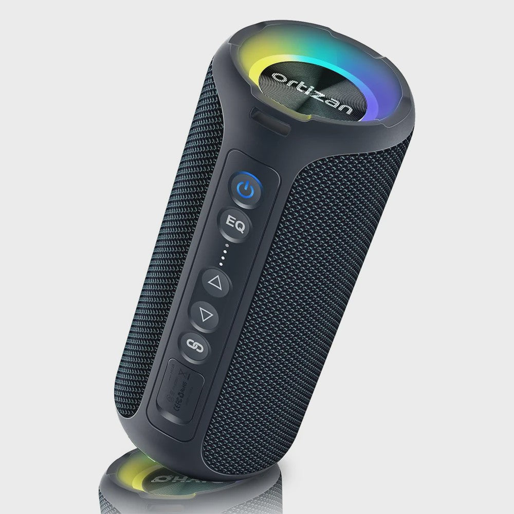 Ortizan X8 Pro Bluetooth Speaker: 40W Krachtig Geluid, IPX7 Waterdicht, RGB Licht & TWS